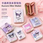 Cartoon Kuromi Cute Short Zipper Wallet Female Student Wallet Card Bag Compact and Fresh Zero Wallet Bag