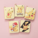 Fashion Pikachu Cute Printed Zero Wallet Cartoon Anime Female Student Short Zipper Small Wallet Cross border Portable Wallet