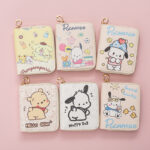 Short PU wallet for teenagers and students, fashionable and simple zipper style cartoon PU coin purse