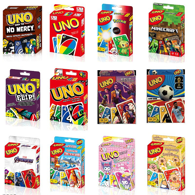 0 UNO Games Card Multiplayer Card Game, Party Table Game, My World Classic Red Poker Card - Image 1