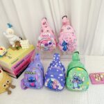 New Stitch Children's Bag Cartoon Boy's Backpack Cute Girl Single Shoulder Crossbody Bag Children's Chest Bag Wholesale