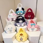 Cute cartoon children's Yugui dog Kulomi plush toy bag claw machine doll crossbody handbag coin purse
