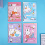 New Hot Selling Miffy Rabbit A5 Coil Notebook Student Portable Notebook Creative High Beauty Color Pages Handbook Stationery