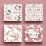 Sanrio Kitty cat small mirror with foldable mirror cute and portable makeup mirror touch up mirror handheld mirror