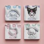 Sanrio Folding Mirror Makeup Mirror Desktop Portable Double sided Folding Small Mirror Folding Portable Makeup Mirror Gift