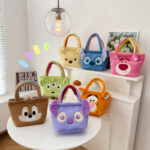 2026 New Wholesale Grab Machine Doll Toy Bag Cartoon Plush Bag Girl Japanese Cute Handheld Bento Bag