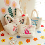 Grab doll plush bag for girls 2026 new style, cute JK student shoulder crossbody bag, portable bento bag for girls