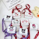 New versatile children's one shoulder diagonal cross bag trendy cartoon coin purse clothing and accessories hot selling small square bag