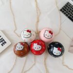 Girl Fashion Ball Bag Cartoon Cat Children's Round Chain Mini Cute One Shoulder Diagonal Cross Personalized Wallet