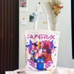 New Cartoon Cross border Anime Canvas Bag Fashion Student Bag Female Handbag Cute Commuter Versatile Single Shoulder Tote Bag