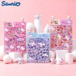 Sanrio Puffy Bubble Stickers | Hello Kitty & Cinnamoroll 3D Foam Stickers for Journal, DIY Crafts, Decorations