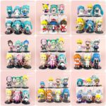 Hatsune Miku Q Version Anime Figures, Vocaloid Cute Mini Figurines Collection, Multiple Styles Blind Box Statues for Decor & Gifts