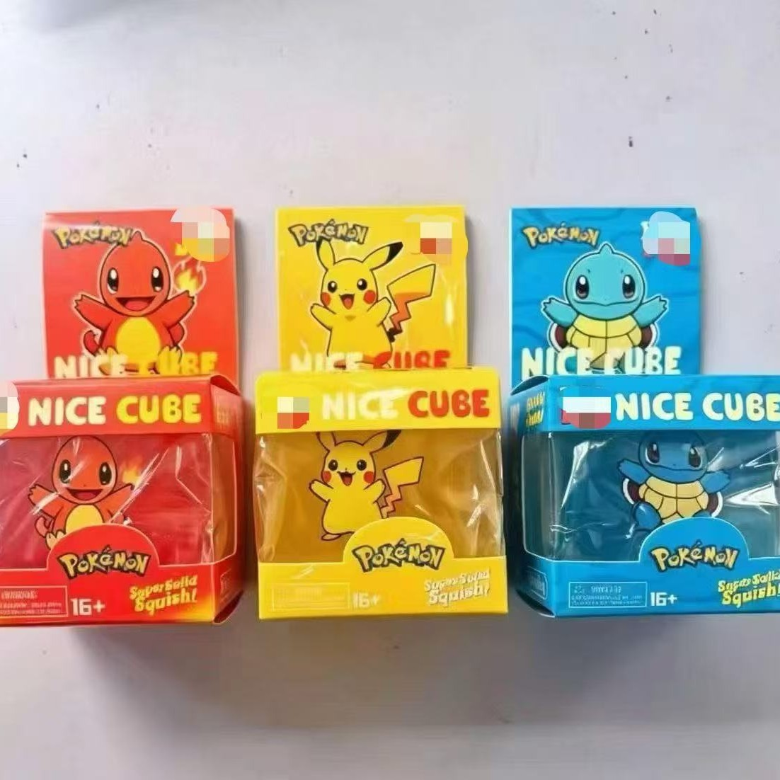 O1CN01s7gOYv1R6uEhJ2Pig_!!2220725062063-0-cib Pokemon Nice Cube Squishy Toy | Maltose Stress Relief Squeeze Fidget Toy, 3 Assorted Designs, 12Pcs Full Box - Image 1