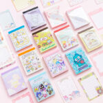 Sanrio Cute Lolita Series Memo Notepad | Non-Sticky Decorative Note Paper 100 Sheets, Hello Kitty Kuromi My Melody Cinnamoroll Kawaii Stationery