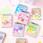 Sanrio Drink Can Memo Notepad, Cute Beverage Can Design Note Paper 70 Sheets | Hello Kitty Kuromi My Melody Cinnamoroll Kawaii Stationery