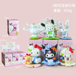 Sanrio Flower Theme Blind Box Figures | 6 Styles My Melody Hello Kitty Kuromi Cinnamoroll Pochacco Collectible PVC Figurines