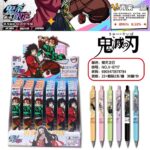 Anime Theme Blind Box Gel Pens, 0.5mm Black Ink Retractable Press Type Neutral Pens, Multiple Series Collectible Stationery