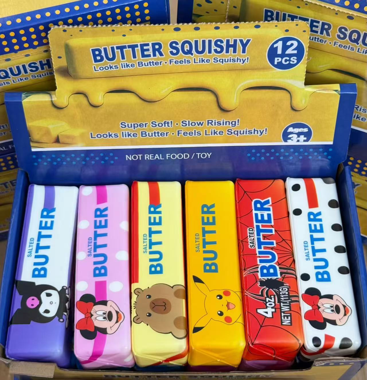 主图6 14cm Butter Stick Squishy Toy, Slow Rising Simulation Butter Bar Fidget Toy, Cute Cartoon Stress Relief Squeeze Toy for Kids & Adults, Display Box Pack - Image 1