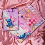 Stitch Labubu Cartoon Eyeshadow Palette, Multi-Color Matte Shimmer Makeup Palette, Cute Kawaii Cosmetic Eyeshadow with Mirror