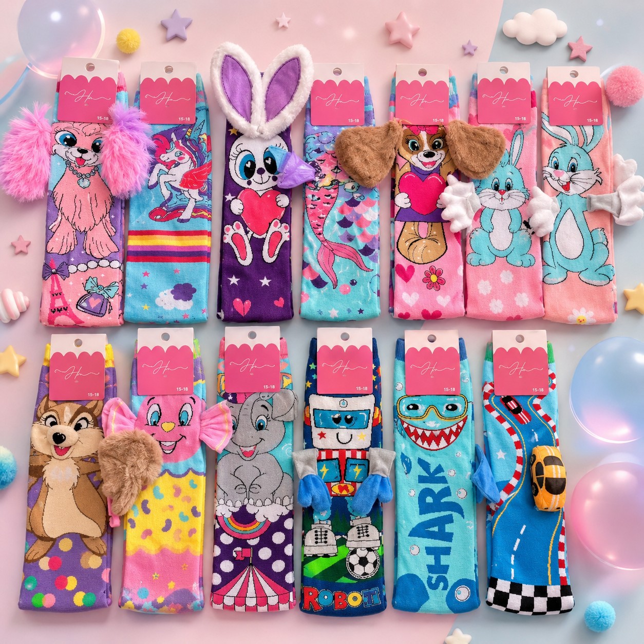 0 Hot selling and popular cartoon socks with trendy colors long tube stocking popular socks trendy fashion socks - Image 1