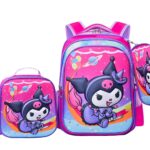 Three piece Sanrio Schoolbag Sets foreign trade wholesale 3D elementary school backpack children's cartoon backpack pencil case meal