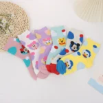 Mickey Mouse Socks Children Korean Version Mid Tube Ins Trendy Japanese Cute Winnie the Pooh Donald Duck Little Bear Cartoon Mid Tube Socks