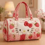 New Digital Printed Sanrio Kuromi Hello Kitty Short Distance Handheld 3D Travel Bag Multi functional Sports Handbag
