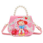 New Children's Bag Strawberry Girl Zero Wallet Sweetheart Parkour Cartoon Cute Storage Bag Cross border Hot Sale Crossbody Bag