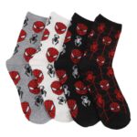 Cross border socks in stock Spider Man jacquard mid tube socks, autumn and winter men's British style trendy skateboard socks