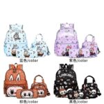 Labubu cartoon backpack for children, large capacity lightweight backpack for boys and girls, elementary school backpack