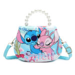Hot selling new children's bag Stitch storage bag student wallet mini card bag, printed single shoulder crossbody bag