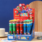 Cartoon Ten color ballpoint pen side press multi-color integrated hand account pen student creative gift pen stationery
