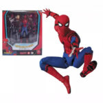 MAFEX Spider‑Man Homecoming Action Figure, 15cm Marvel Superhero Collectible Model Toy with Extra Accessories