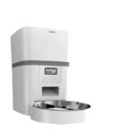 Wholesale 4L Double Meal Camera APP Automatic Pet Feeder Time For Pet Cats Dog Food Stainless Steel Bowl Video Dispenser Smart Pet Feeder