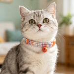 Cute Design Anti-Suffocation Cat Collar Adjustable 15-30cm, Comfortable Fit Decorative Bell Secure Buckle Used for Cat Dog Wholesale