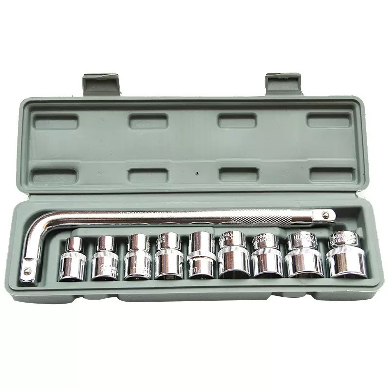O1CN01xt571O2Ahgfh14HgR_!!2218427278235-0-cib Wholesale 10PCS Socket Wrench Set Car Motorcycle Repair Tool Tire Wrench Toolbox - Image 1