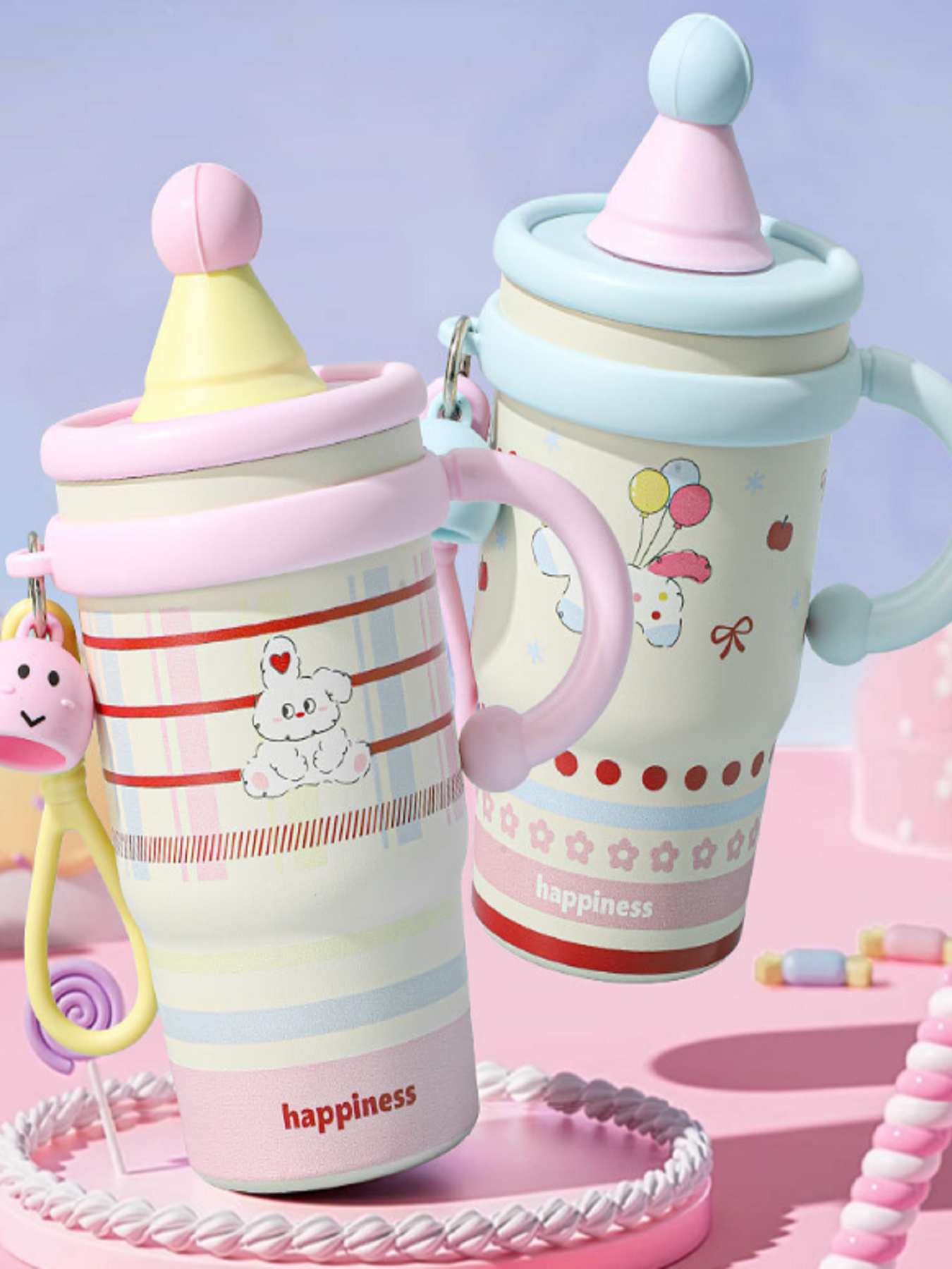 ScreenShot_2026-08-19_160424_974 Cartoon printed stainless steel water cup with straw, portable and keeps warm - Image 1