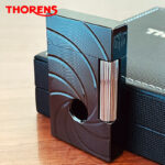 Swiss THORENS Torrance Langsheng Gas Lighter Personalized Brass Engraved Grinding Wheel Steel Sound