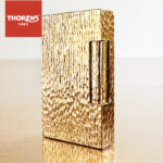 Swiss THORENS Langsheng Gas Lighter Creative Brass Handmade Carving Crater