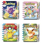 Cute Anime Square Spiral Notebook, Cartoon Character Pocket Coil Journal Notepad
