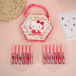 Hello Kitty Hydrating Lip Oil Set | 12 Pieces Per Tray, 2 Trays 24Pcs Total Kawaii Gift Lip Gloss Box