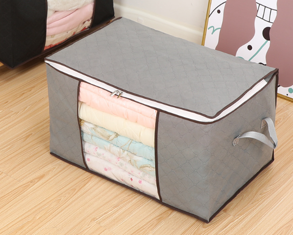 细节1 Dust-proof and moisture-proof storage bag, made of non-woven fabric, suitable for storing quilts and clothes. Easy to use. - Image 1