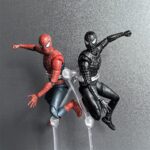 Tobey Maguire Black Suit Spider‑Man Action Figure,14.5cm Marvel Collectible Toy With Extra Heads & Web Accessories