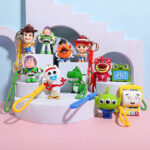 Toy Story Keychain, 3D Silicone Buzz Lightyear Woody Alien Lotso Figure Bag Charm