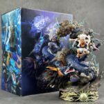 One Piece Luffy Figure Gear 5 Nika Dragon Battle GK Collectible Statue Action Figurnes with Lightning Effect for Collection Toys