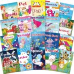 10pcs/Pack Children's Coloring Book and Sticker Set – Cartoon Early Education Sticker Book & Coloring Book for Toddlers