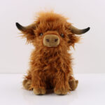 High Quality PP Cotton Scottish Highland Cow Toy Super Soft Plush Stuffed Animal Christmas Toys