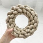 Manufacturer Durable dog toy that won't break, chew-resistant, teeth-cleaning, hemp rope ring, hand-woven, interactive training pet supplies